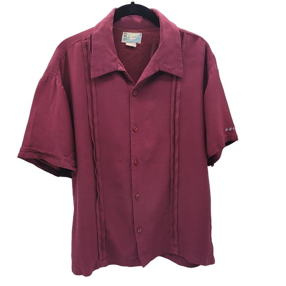 Vintage BC Ethic Lounge Smooth Fit Bowling Lounge Button Shirt Rockabilly Sz XL - Picture 1 of 10